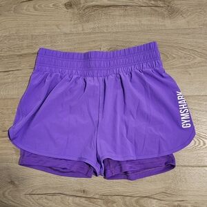 Gymshark Purple Athletic Shorts Lightweight Breathable Size XS